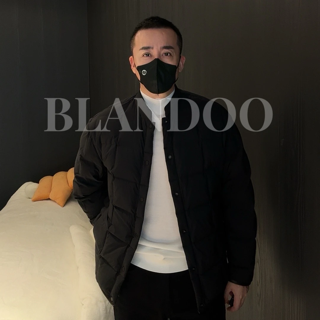 BLANDOO “雪国初雾” 男士冬季轻奢小众设计保暖羽绒服5BD387