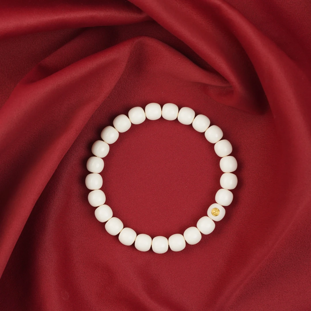 【启承严选】启承 老型驼骨白链手串  单金标款 TG020