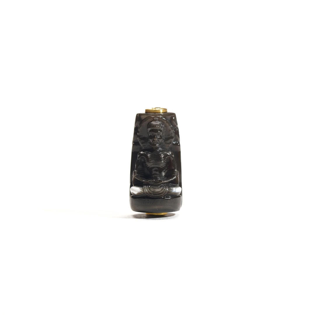 浮生居台珠雕刻苦行僧释迦苦行造像多样式发货12.4x22.5mm SZ006