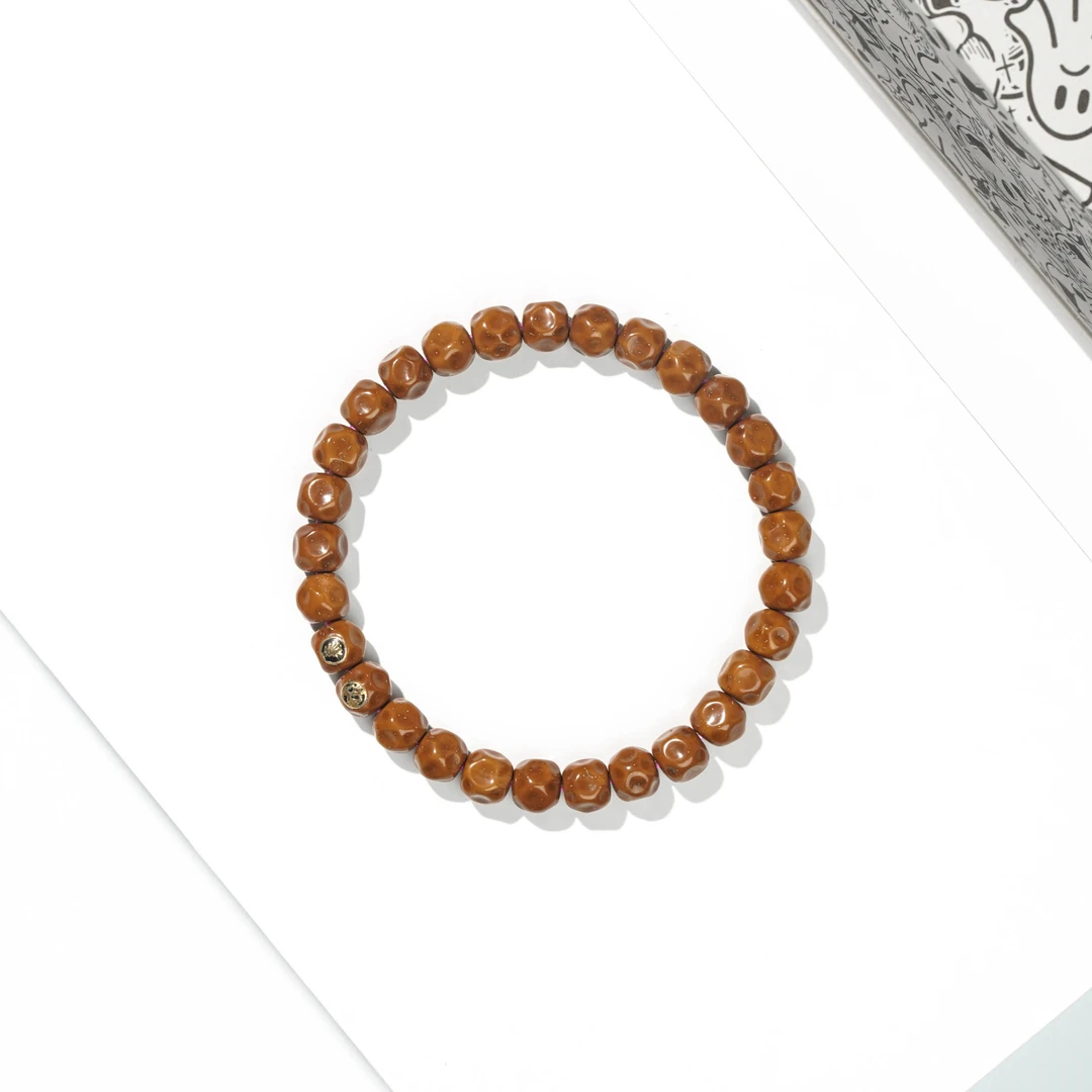 【启承严选】秋水 紫金鼠 无相Y管手串 双金标款   7.6mm  QS017