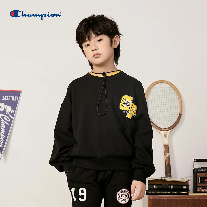 【儿童节礼物】Champion冠军童装卫衣25春夏美式外套长袖CK-Y007