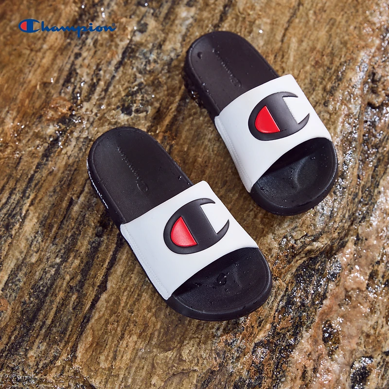 Champion冠军童鞋夏季经典舒适运动休闲外穿一字拖鞋凉鞋23SSS19