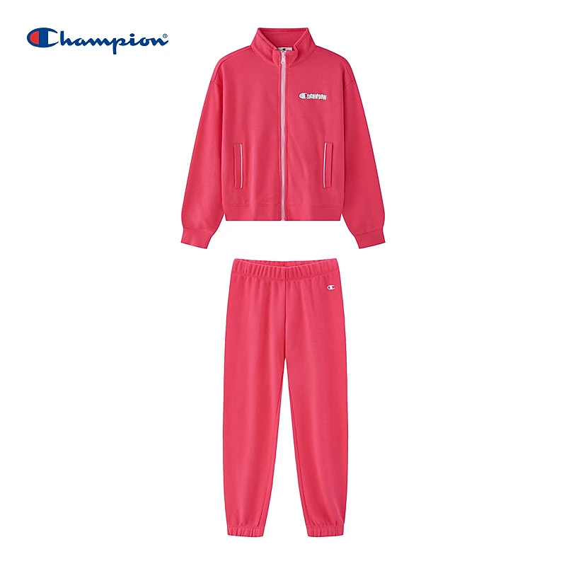 Champion套装2024秋简约印花运动两件装405047