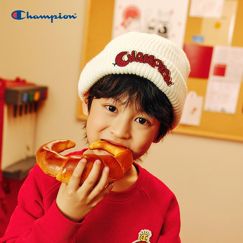 Champion儿童蛇年系列时尚舒适Logo针织帽S5GZ18