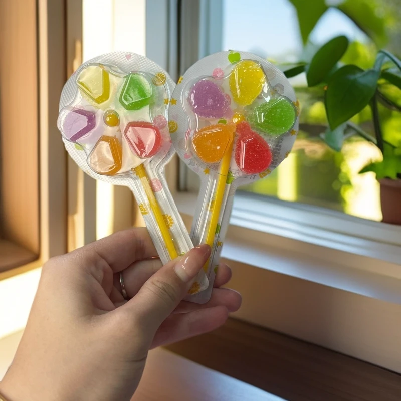 【直播拆】卡通糖果对对碰水果味软糖高颜值趣味软糖棒棒糖好玩好吃