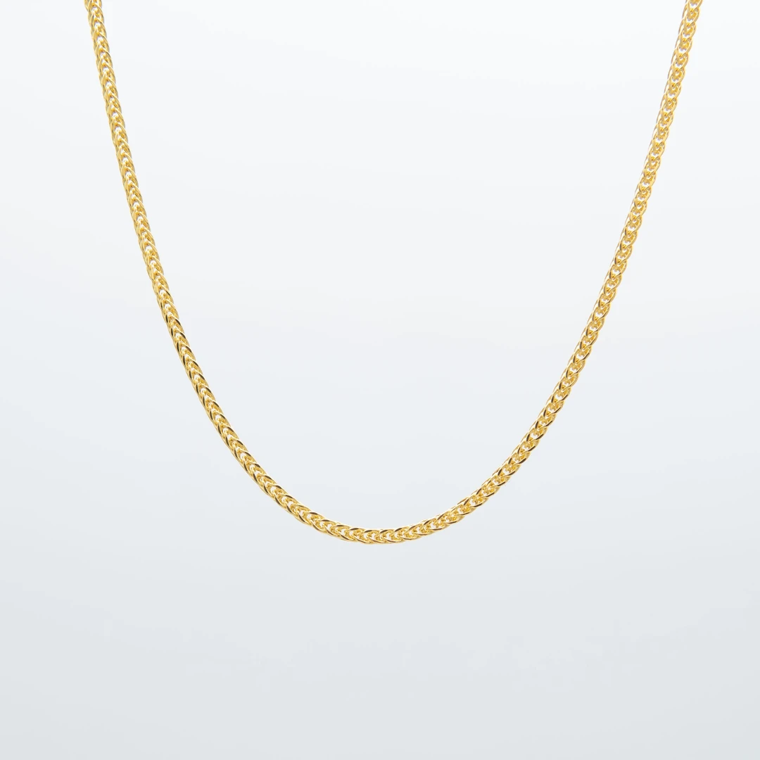 00 18K金Au750项链素款 粗款 肖邦项链 50厘米 E458时尚肖邦链