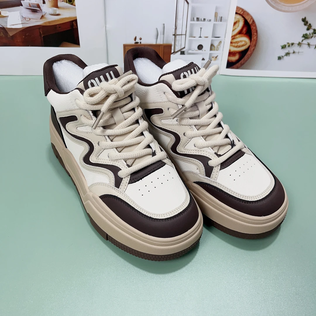 【少夫专属链接】2617春秋中帮休闲板鞋女鞋时尚百搭系带秋冬款