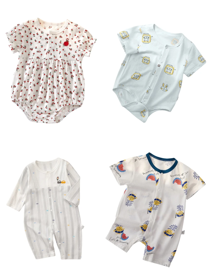 （特价清仓）婴儿秋装婴儿睡衣无骨宝宝哈衣秋天爬爬服婴儿连体衣服