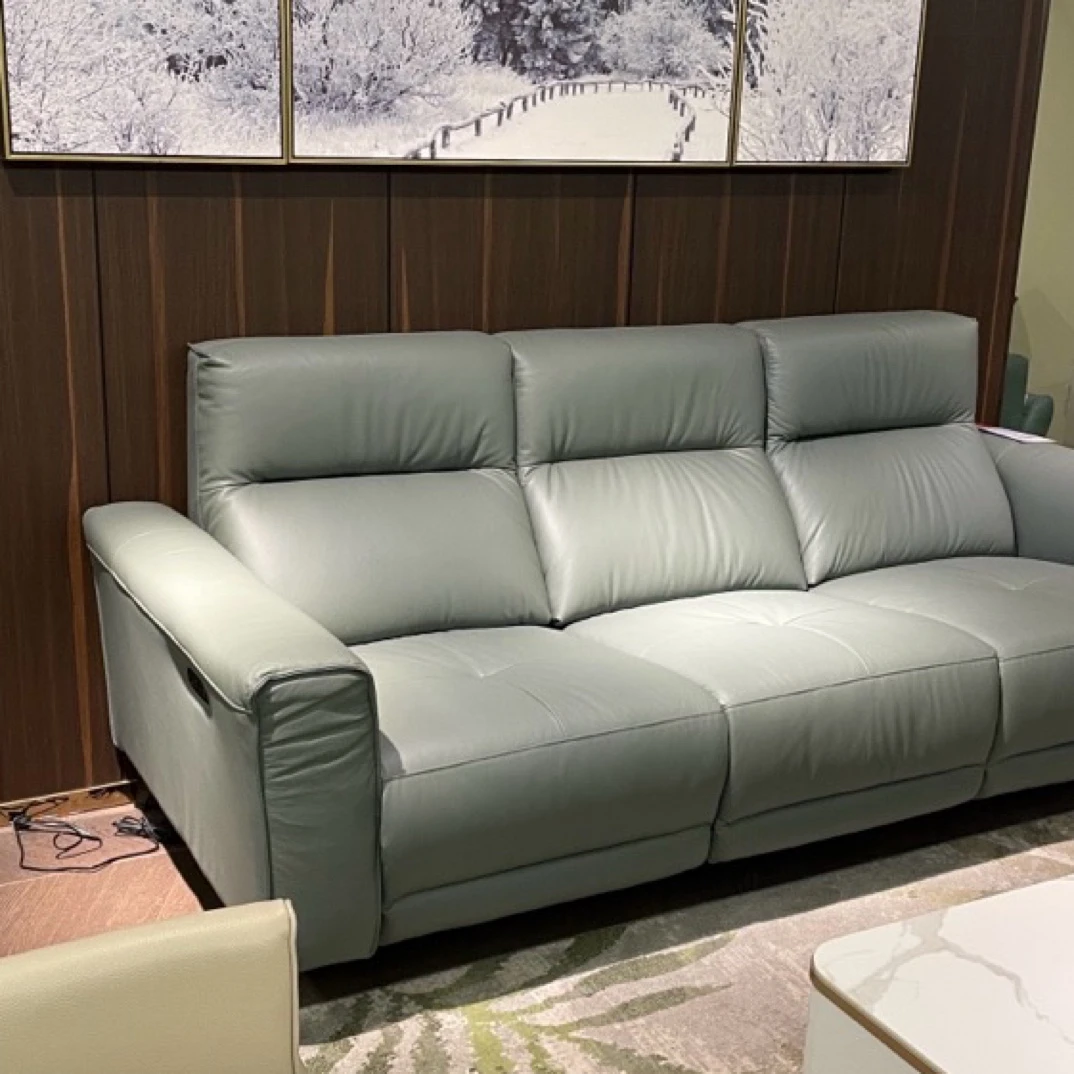 左右沙发轻奢时尚简约头层黄牛皮ZY6063H-D