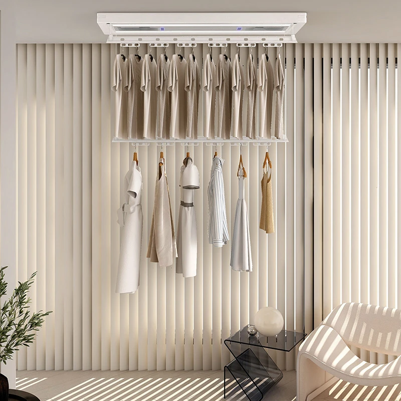 YC8PRO盼盼电动晾衣架阳台烘干照明智能语音遥控智能晾衣机