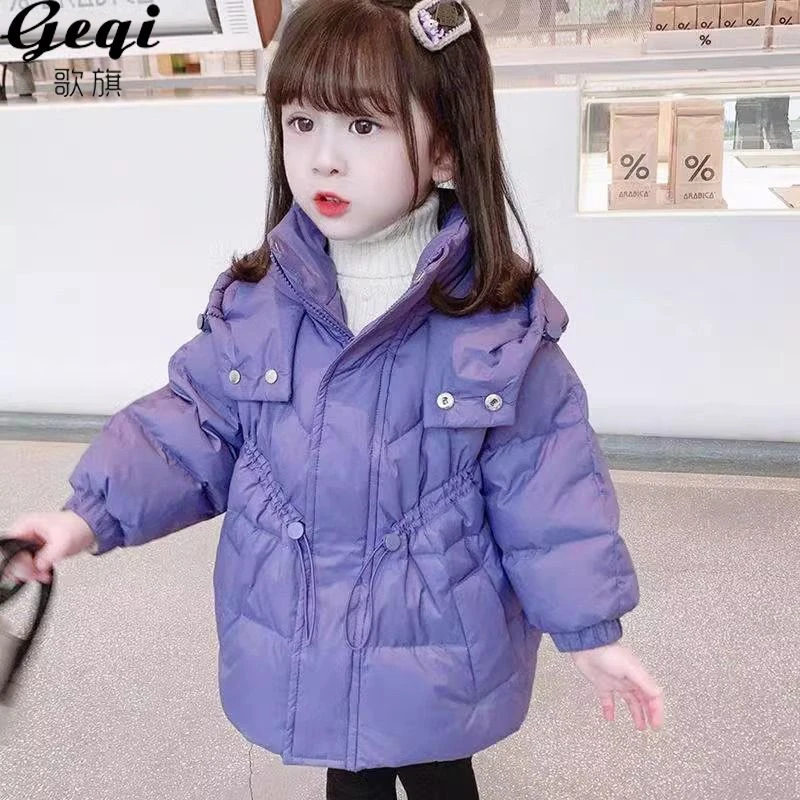 女童棉服冬季新款女宝宝洋气加厚棉袄儿童冬季棉衣外套潮