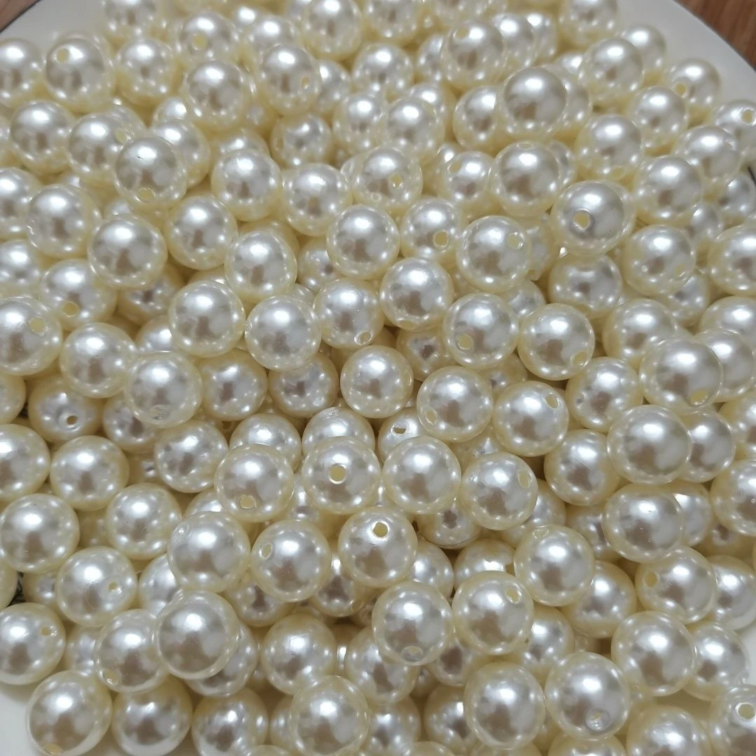 12mm仿珍珠ABS米白大红