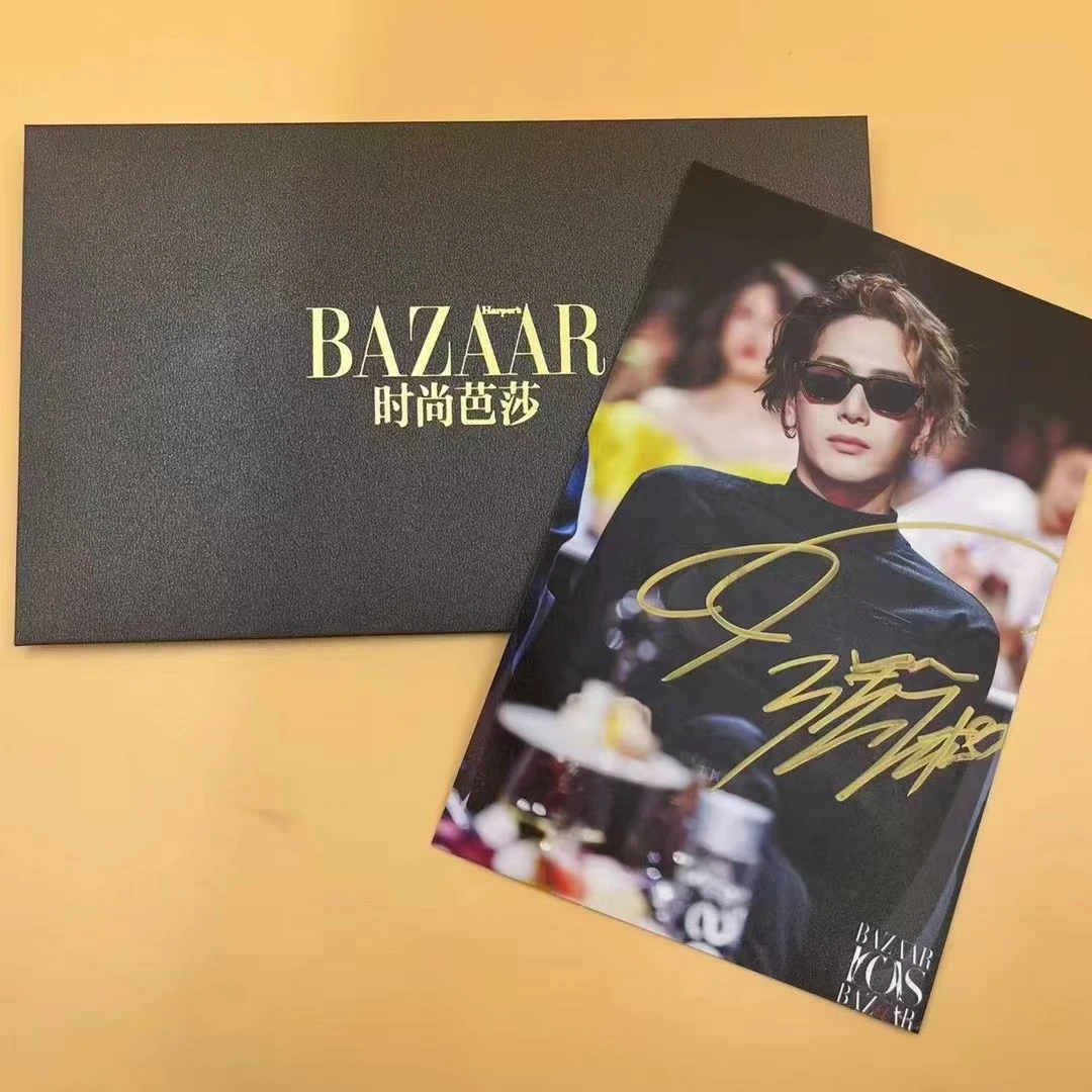 王嘉尔 明信片6寸 签名照片拍立得同款 小卡亲笔应援周边