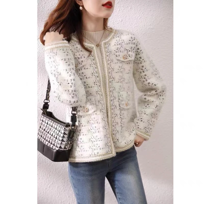 【名媛风】春秋新款开衫秋冬网红百搭轻奢港风名媛小香风气质外套