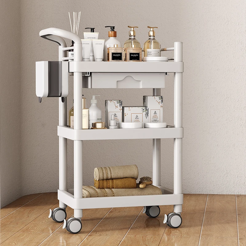 美容美甲推车置物架美发纹绣美睫专用工具车移动多功能美容院推车