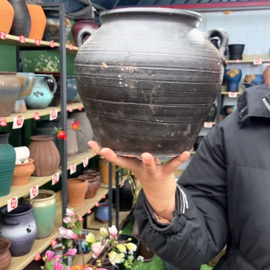 【闪购商品】瓷罐801黑20×16