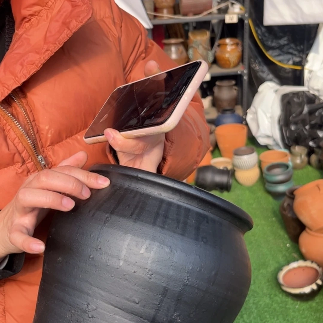 【闪购商品】瓷罐700黑24×19