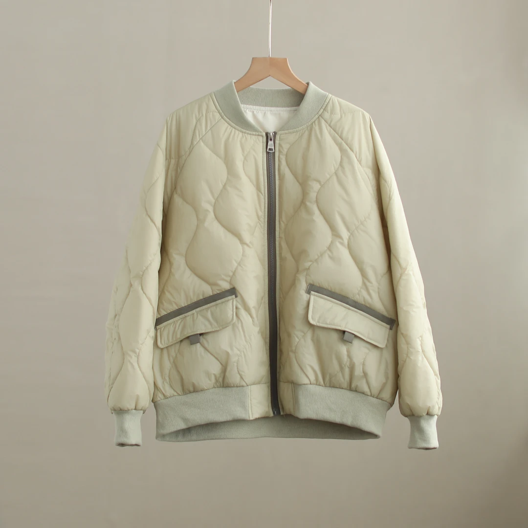 【纭季原创】衣长63 秋冬新款设计感时尚百搭保暖棉服女D241450