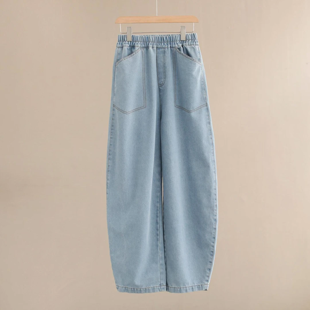 【纭裳原创】裤长102 新款休闲女装休闲裤牛仔裤a2316