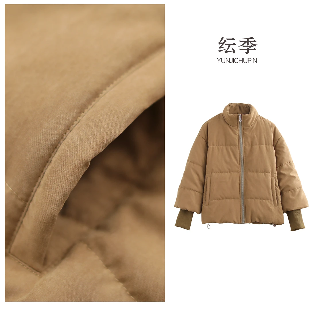 【纭季原创】衣长63 洋气时尚文艺休闲百搭保暖棉服D241498