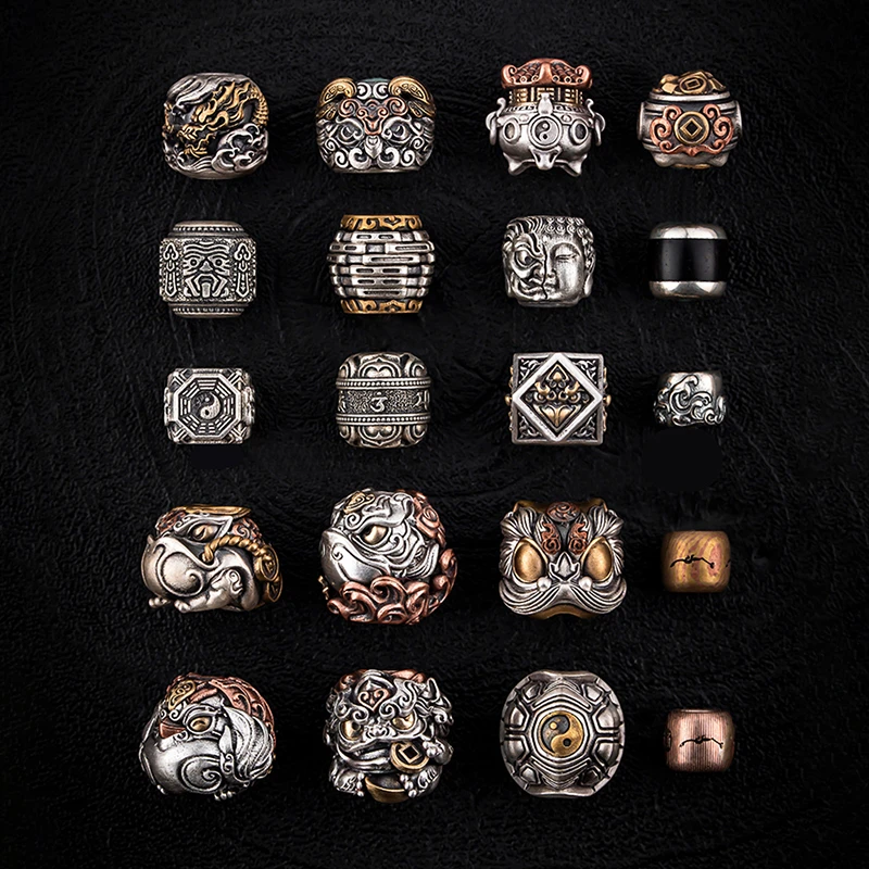 925银银制品 琢匠手串隔珠合集小众文玩配饰串珠配件散珠配珠饰品