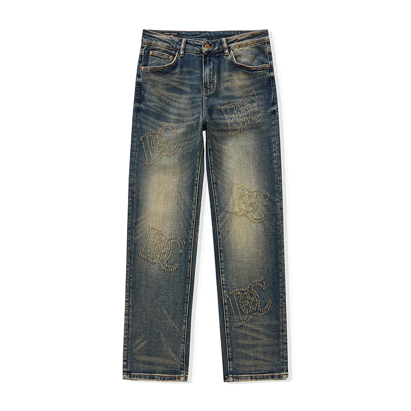 【2024冬款新品定制】8203重工水洗男士欧货休闲牛仔裤