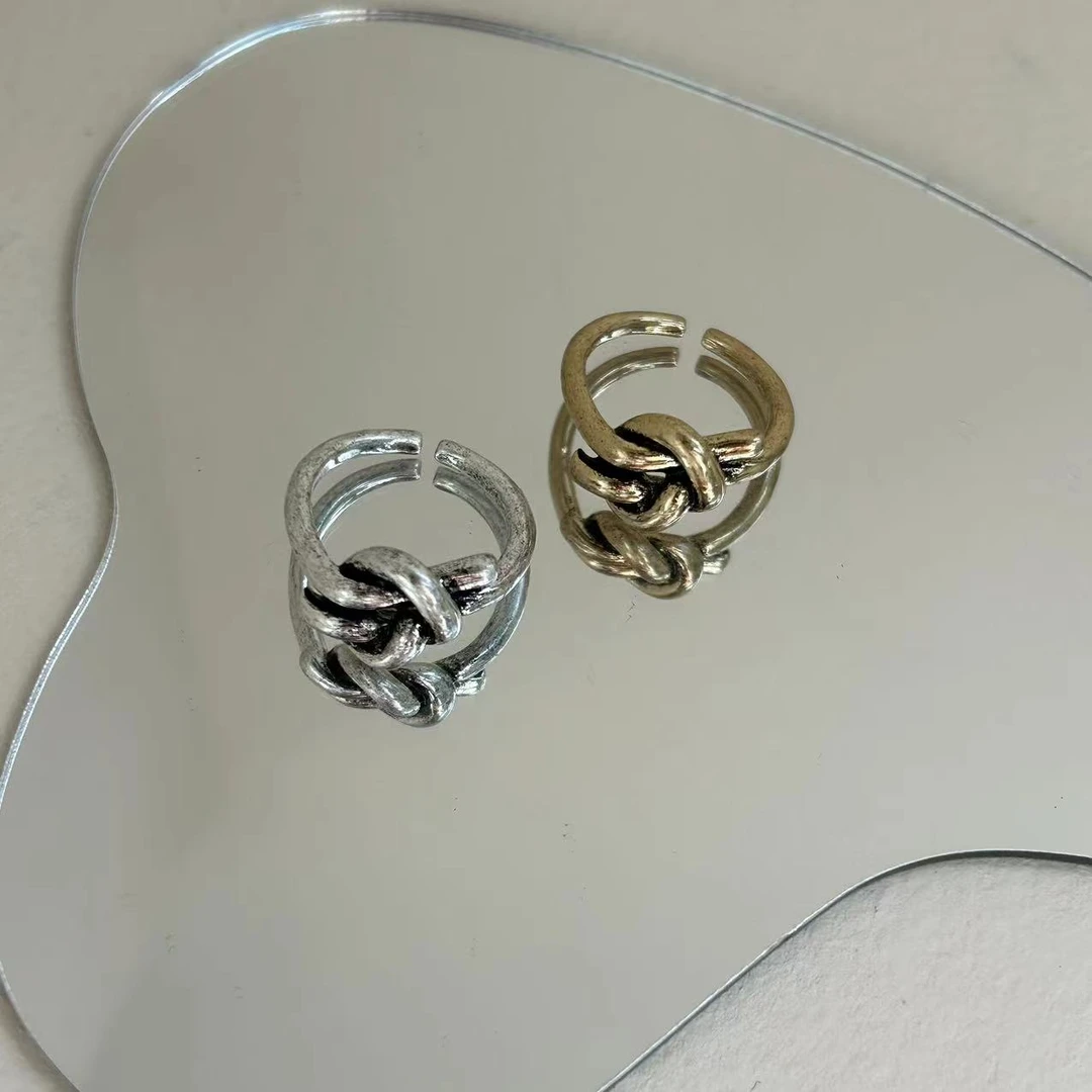 合金戒指 小金刚-【打个结】戒指