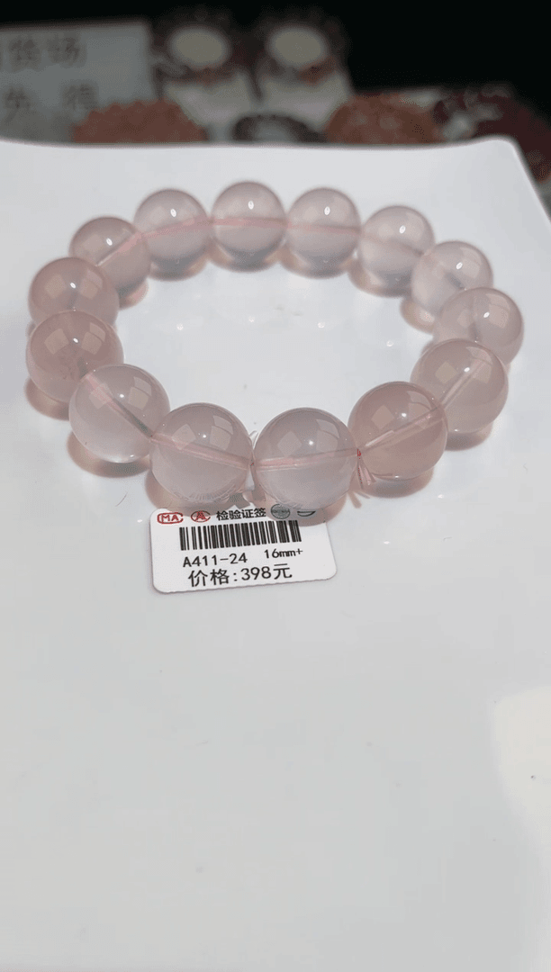 【闪购商品】水晶手链未镶嵌多样性发一莫粉A411-24