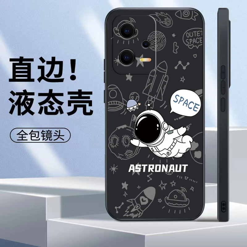 红米NOTE12手机壳时尚简约宇航员大气个性潮牌软壳