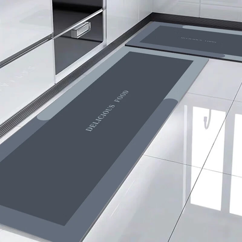 布迪思硅藻泥厨房地垫家用吸水吸油防滑脚垫防油免洗地毯床边毯子