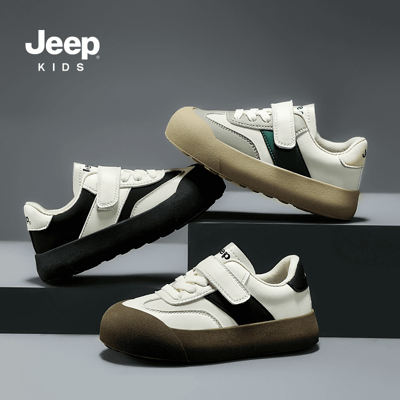Jeep童鞋运动鞋女童德训鞋2023春秋季新款休闲鞋小童板鞋23AW3086