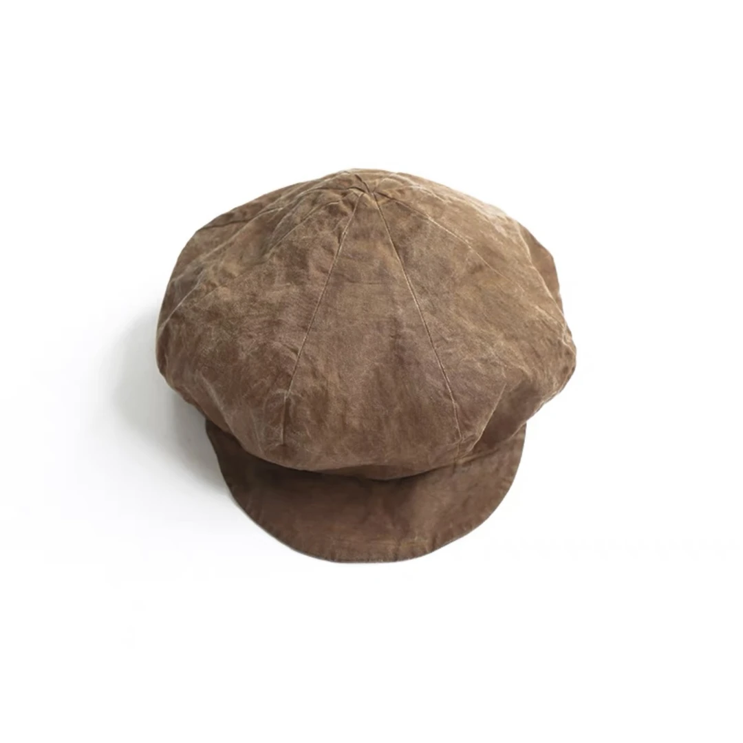 左岸迷香·贞琦坊 棉麻帽子 纯色贝雷帽 舒适百搭轻薄 Z23SS0001