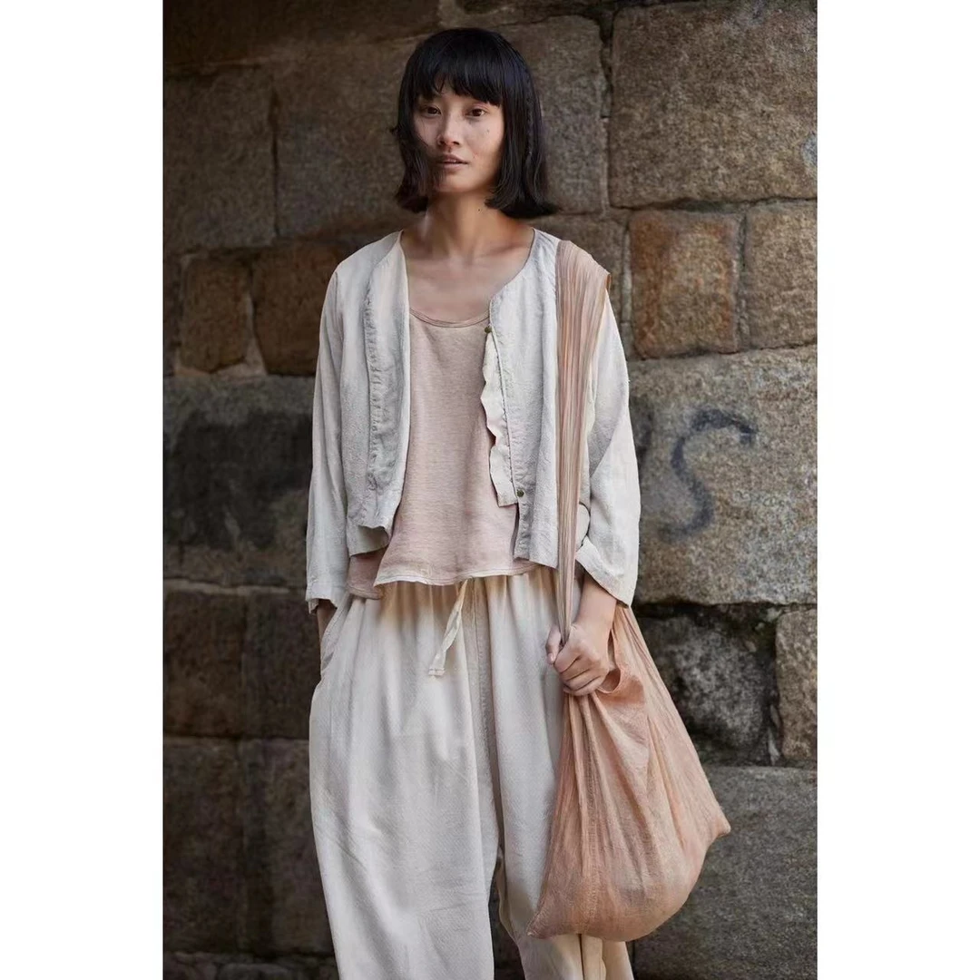 左岸迷香·贞琦坊 短款长袖外套 夏季透气薄款 休闲 Z24SS8019