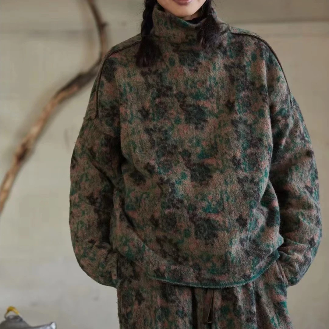 左岸迷香·贞琦坊【上衣】款号：Z23FW1011休闲秋冬宽松