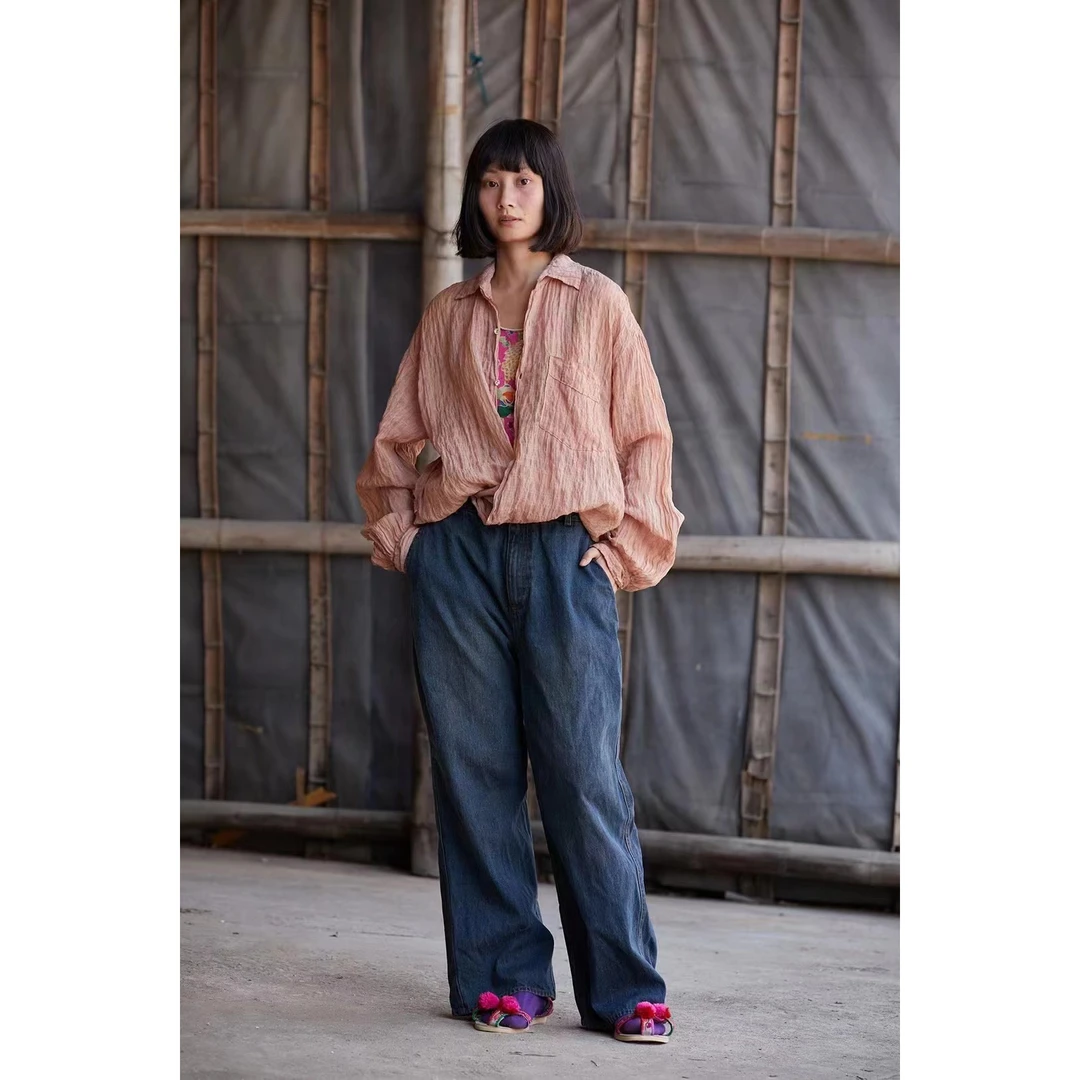 左岸迷香·贞琦坊【裤子】Z24SS3034休闲百搭夏季宽松