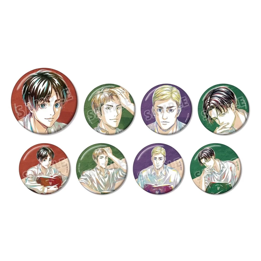 【执事】日谷新品 进击的巨人坐姿水彩吧唧盲盒