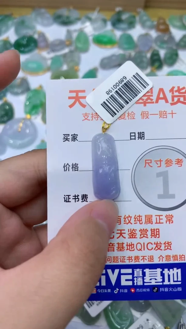 【闪购商品】翡翠颈饰18K金镶嵌111111111111
