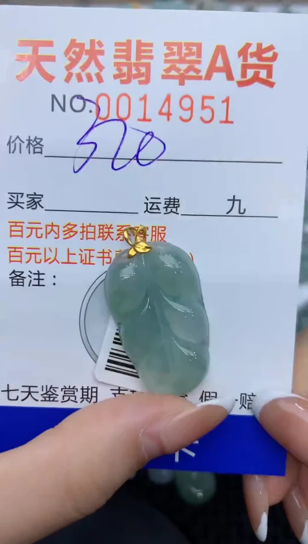 【闪购商品】翡翠颈饰18K金镶嵌111111111111