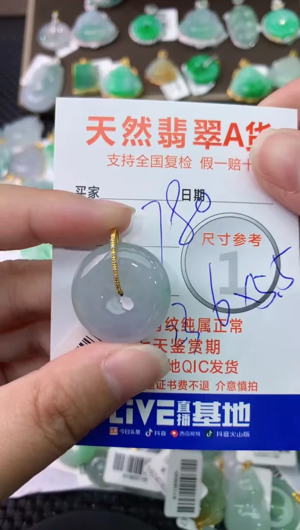 【闪购商品】翡翠颈饰18K金镶嵌111111111111