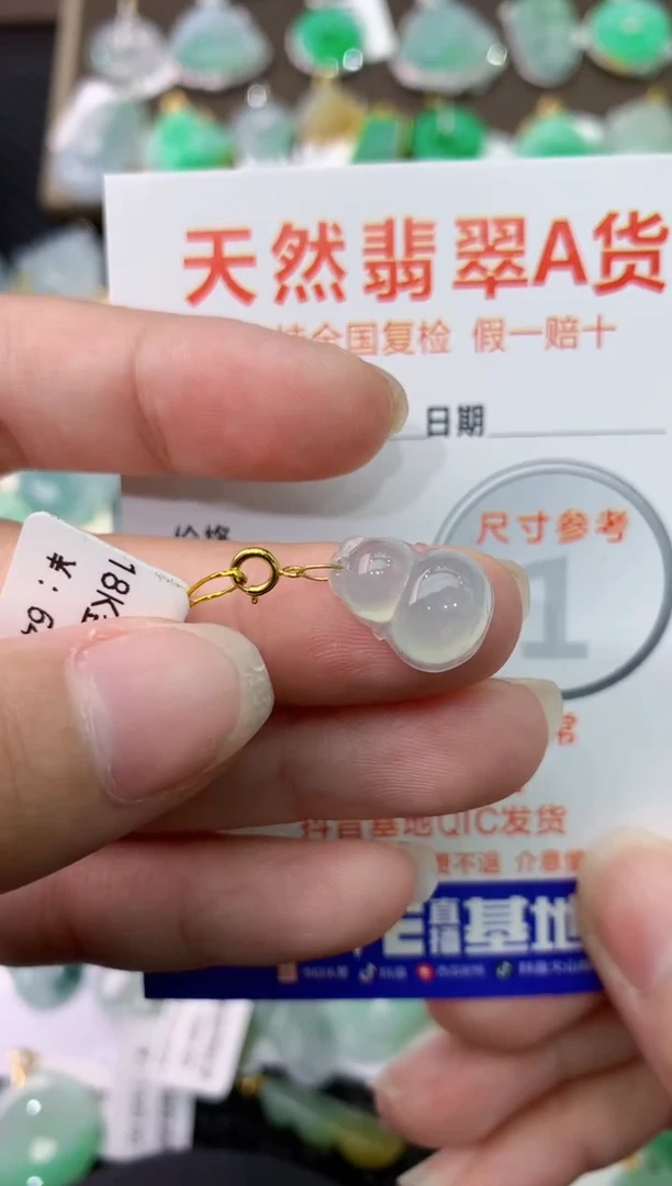 【闪购商品】翡翠颈饰18K金镶嵌111111111111