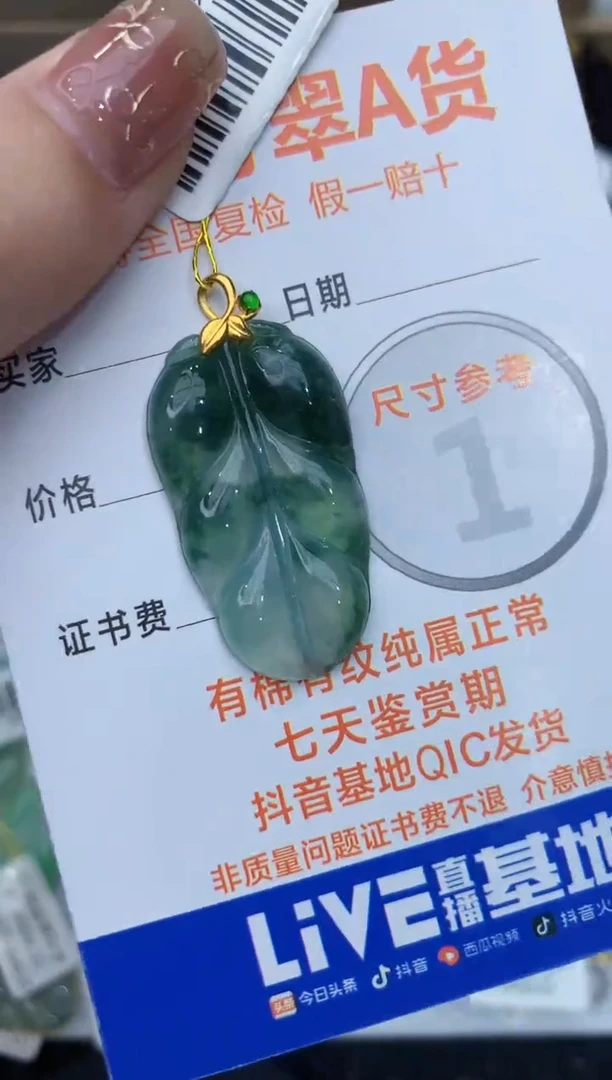 【闪购商品】翡翠颈饰18K金镶嵌111111111