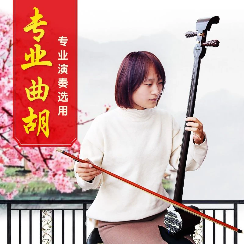 陈氏河南曲胡坠胡戏曲练习厂家直销胡琴包邮枣花梨木枣木曲胡