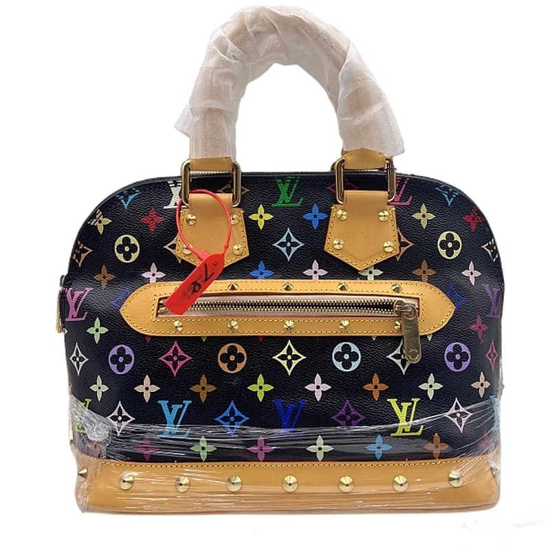 95新 LouisVuitton/路易威登 黑三彩贝壳