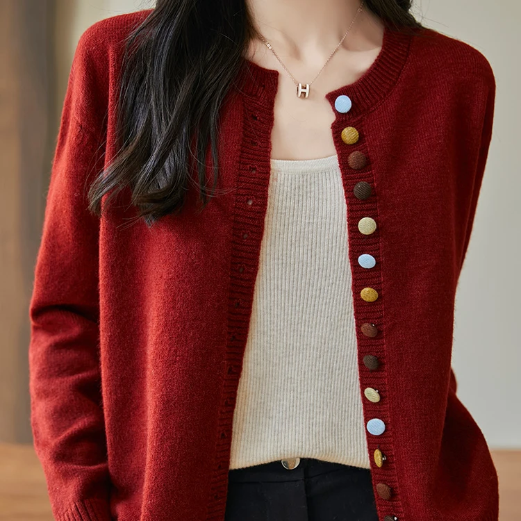 秋冬nsy新款双股加厚开衫234