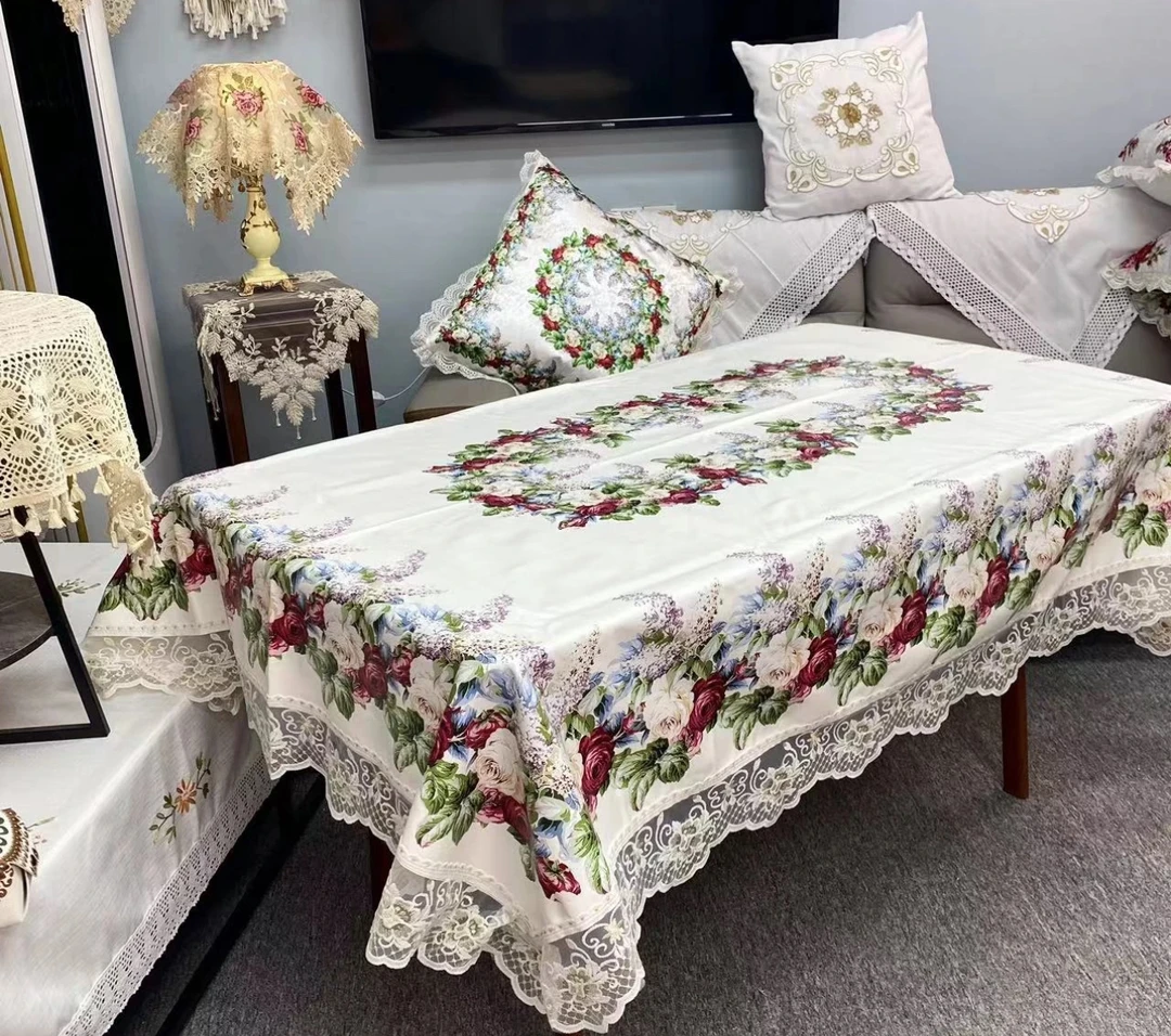 【全包邮】台布印花防水pu خۇرۇم皮桌布民族特色家用桌布