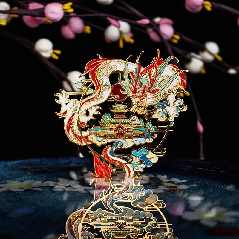故宫文创金属书签古典中国风精致黄铜镂空敦煌创意中教师节礼物