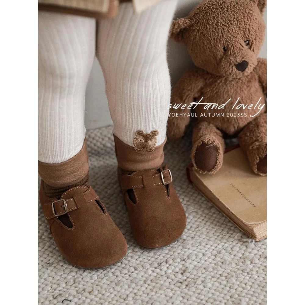 【清】幼悠{漫森路线}魔术贴儿童时尚百搭软底宝宝鞋女宝步S1240