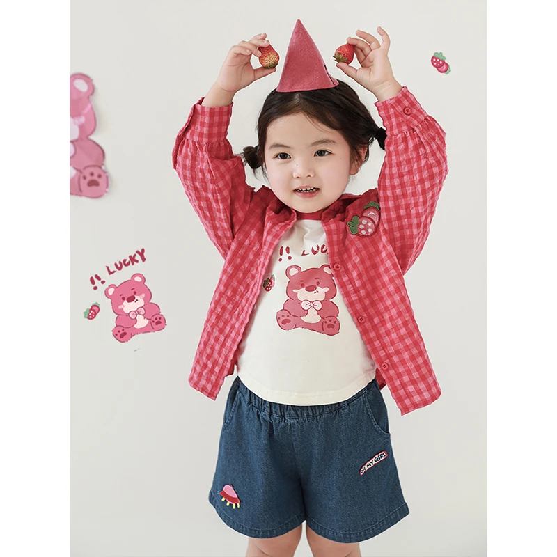 幼悠夏二波儿童时尚洋气上衣女童夏季可爱百搭纯色短款T恤WX0029