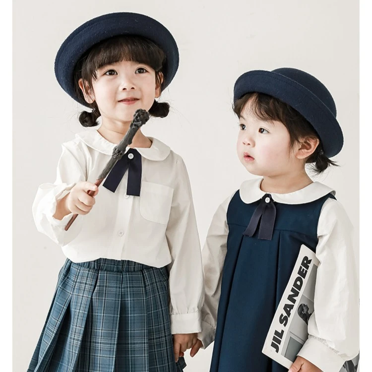 清 幼悠 伊顿公学春秋翻领校园格纹半身裙洋气英伦套装 C2783