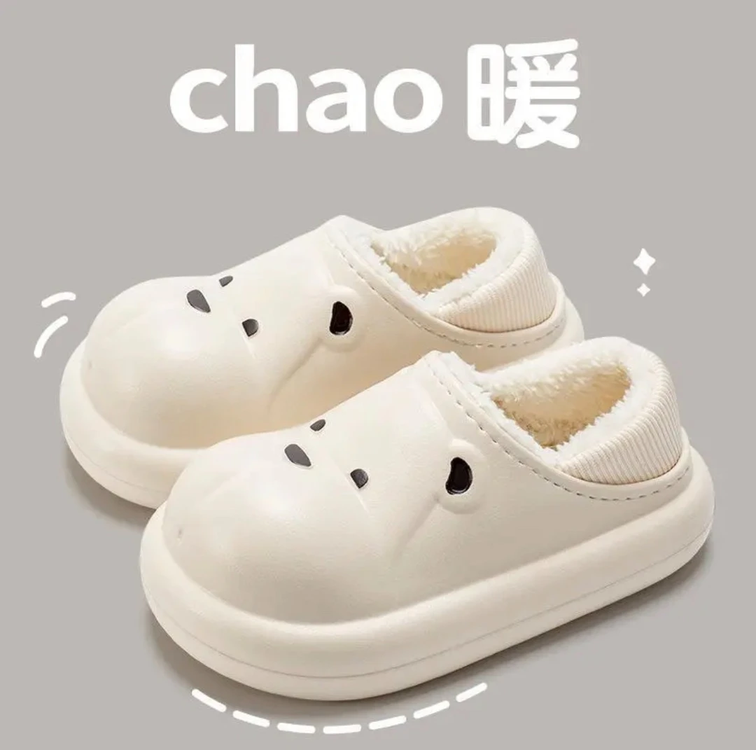 棉拖鞋男女冬季2023新款外穿包跟防水室内家居加绒保暖情侣棉鞋女